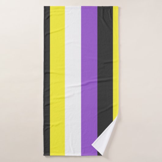 NonBinary Flag バスタオル (バスタオル)