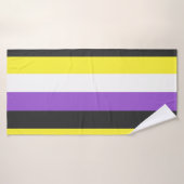 NonBinary Flag バスタオル (バスタオル)