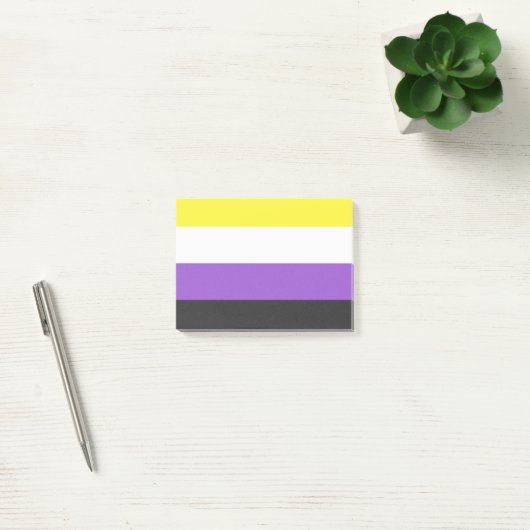 NonBinary Flag ポストイット (オフィス)