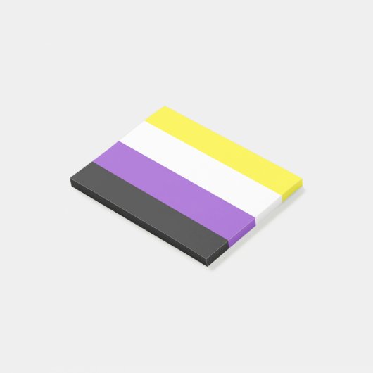 NonBinary Flag ポストイット (アングル)