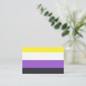 NonBinary Flag 名刺 (スタンド正面)