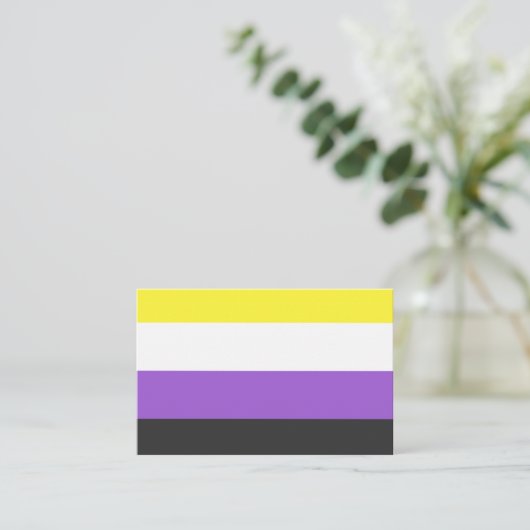 NonBinary Flag 名刺 (スタンド正面)
