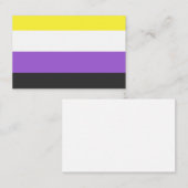 NonBinary Flag 名刺 (正面/裏面)
