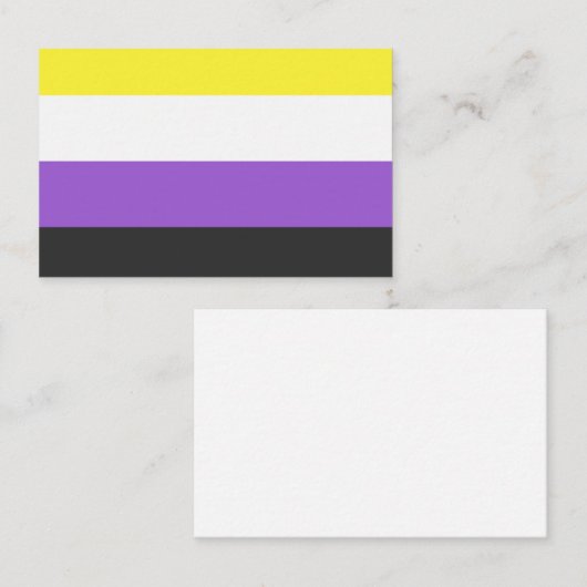 NonBinary Flag 名刺 (正面/裏面)