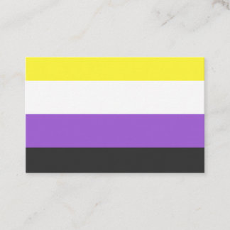 NonBinary Flag 名刺