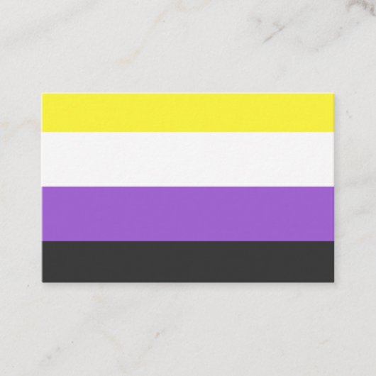 NonBinary Flag 名刺 (正面)