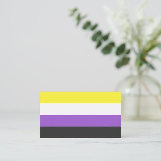 NonBinary Flag 名刺 (スタンド正面)