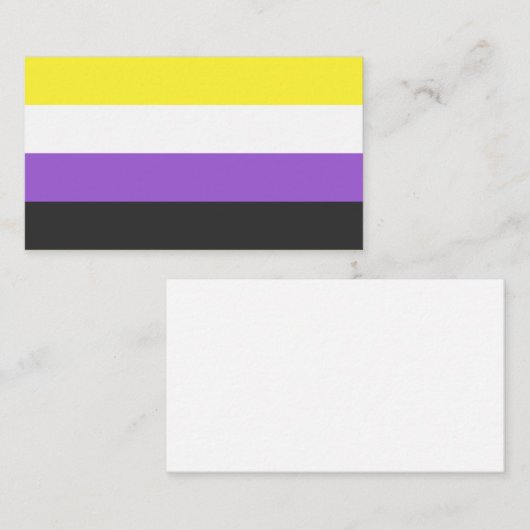 NonBinary Flag 名刺 (正面/裏面)