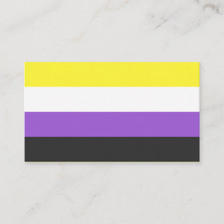 NonBinary Flag 名刺