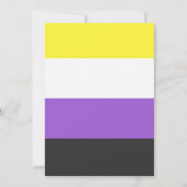 NonBinary Flag 招待状 (正面)