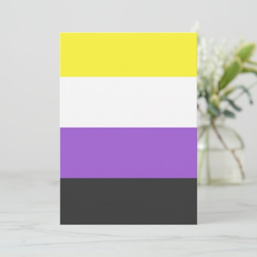 NonBinary Flag 招待状 (スタンド正面)