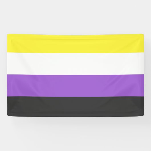 NonBinary Flag 横断幕 (横)