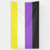 NonBinary Flag 横断幕 (縦)