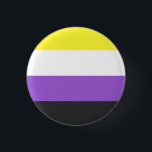 NonBinary Flag 缶バッジ<br><div class="desc">Bei uns findest du eine einzigartige Kollektion mit moderne,  coole und lustige NonBinary Pride Motive. Stöbere durch unsere Vielfalt und finde jetzt Dein passendes Lieblingsteil!</div>