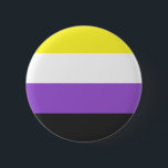 NonBinary Flag 缶バッジ<br><div class="desc">Bei uns findest du eine einzigartige Kollektion mit moderne,  coole und lustige NonBinary Pride Motive. Stöbere durch unsere Vielfalt und finde jetzt Dein passendes Lieblingsteil!</div>
