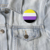 Nonbinary Flag LGBT Button 缶バッジ (インサイチュ)