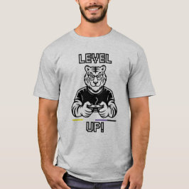 Nonbinary Gaymer Tiger Level Up Shirt Gamer Tshirt Tシャツ