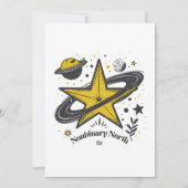 Nonbinary North Star Shirt – LGBTQ Camping Pride 招待状 (正面)