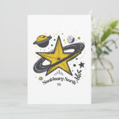 Nonbinary North Star Shirt – LGBTQ Camping Pride 招待状 (スタンド正面)