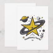 Nonbinary North Star Shirt – LGBTQ Camping Pride 招待状 (正面/裏面)