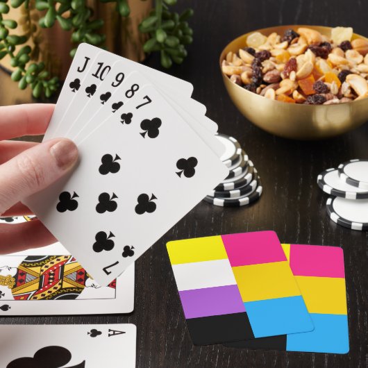 Nonbinary Pansexual Dual Pride Flag トランプ (インサイチュ)