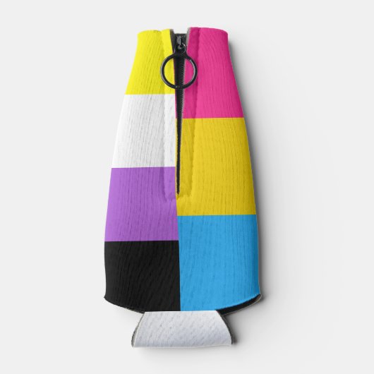 Nonbinary Pansexual Dual Pride Flag ボトルクーラー (裏面)