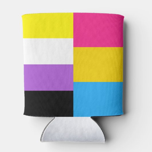 Nonbinary Pansexual Dual Pride Flag 缶クーラー (裏面)