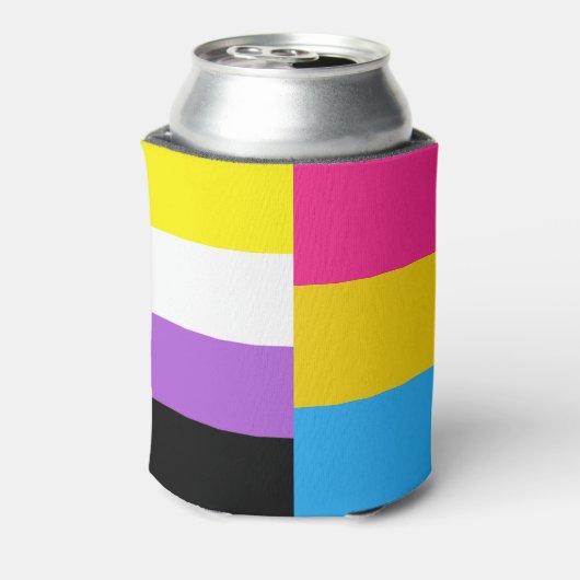 Nonbinary Pansexual Dual Pride Flag 缶クーラー (缶裏面)