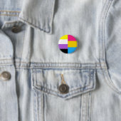 Nonbinary Pansexual Dual Pride Flag 缶バッジ (インサイチュ)