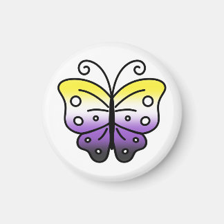Nonbinary Pride Butterfly Magnet マグネット