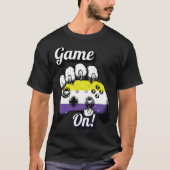 Nonbinary Pride Game On Tiger Paw Controller Shirt Tシャツ (正面)