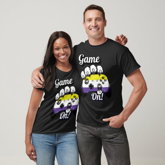 Nonbinary Pride Game On Tiger Paw Controller Shirt Tシャツ (ユニセックス)