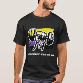 Nonbinary Pride Gym Shirt — Fist Dumbbell 2026 Tee Tシャツ