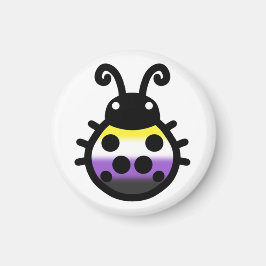 Nonbinary Pride Ladybug Magnet マグネット