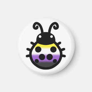 Nonbinary Pride Ladybug Magnet マグネット