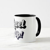 Nonbinary Pride Level Up Tiger Paw Controller Mug マグカップ (正面右)