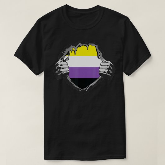 Nonbinary Pride Non Binary Nonbinary Enby Flag  Tシャツ (デザイン正面)