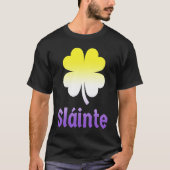 Nonbinary St Patrick's Day Shamrock LGBTQ Enby NB  Tシャツ (正面)