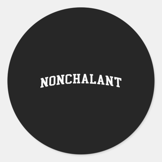 Nonchalant  ラウンドシール (正面)