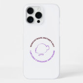 Noncustodial Mother Phone Case With Logo iPhoneケース (裏面)