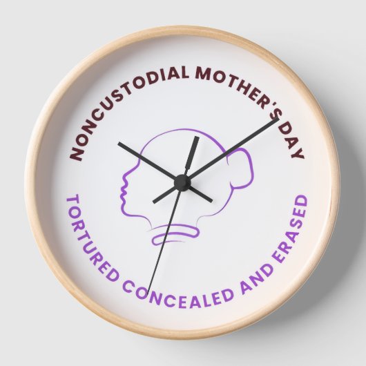 Noncustodial Mother's Day Clock 壁時計 (正面)