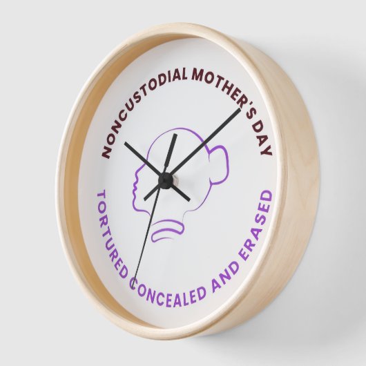 Noncustodial Mother's Day Clock 壁時計 (傾斜)