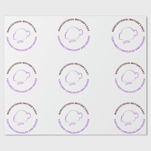 Noncustodial Mother's Day Wrapping Paper ラッピングペーパー (フラット)