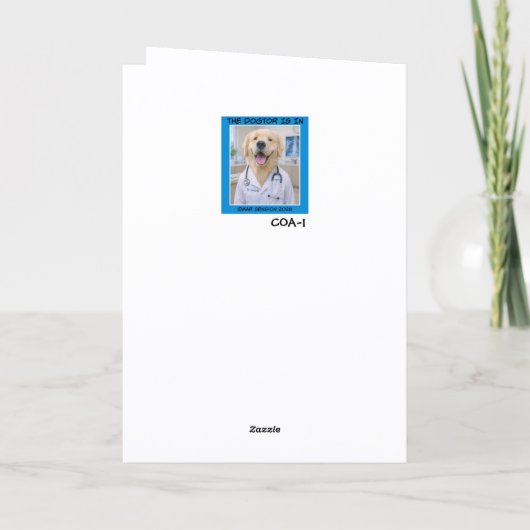 None of That Needed Get Well Card  COA-1 カード (裏面)