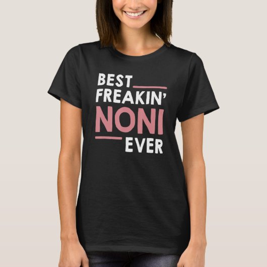 Noniアイディアおばあちゃん母最高の日Freakin'No Tシャツ (正面)
