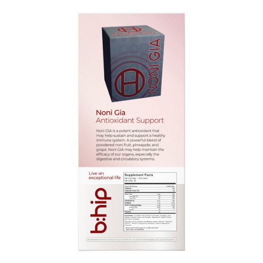 NONI GIA ラックカード (正面)