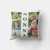 Nonnaおばあちゃんの写真コラージュ クッション (裏面)