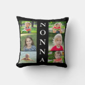 Nonnaおばあちゃんの写真コラージュ クッション (正面)