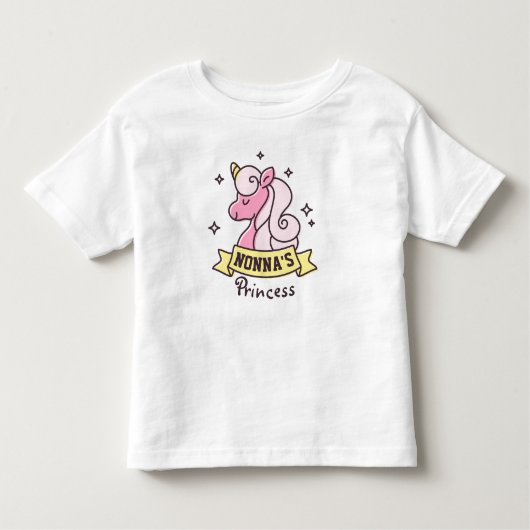 Nonnaのプリンセスの女の子のワイシャツ トドラーTシャツ (正面)