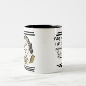 NonnaのレトロのTシャツおよびギフト ツートーンマグカップ (中央)